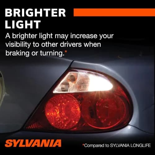 SYLVANIA SilverStar Mini Bulb 7443 | Whiter Light, Long-Lasting, 12V 24.98W thumbnail 5