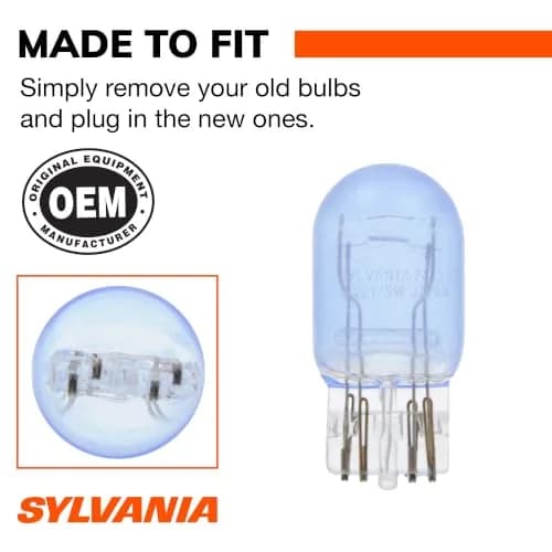 SYLVANIA SilverStar Mini Bulb 7443 | Whiter Light, Long-Lasting, 12V 24.98W thumbnail 3