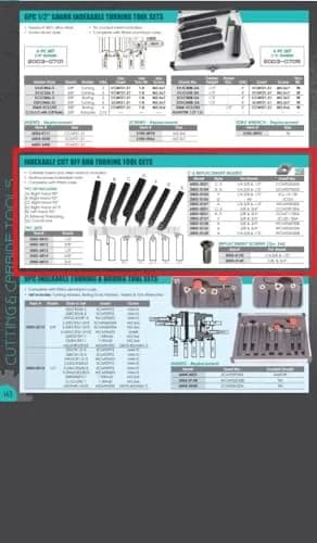 HHIP 2002-0013 7 Piece 1/2 Inch Indexable Cut Off & Turning Tool Set | Carbide Inserts & Multi-Purpose thumbnail 5