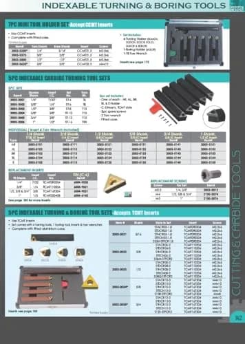 HHIP 2002-0013 7 Piece 1/2 Inch Indexable Cut Off & Turning Tool Set | Carbide Inserts & Multi-Purpose thumbnail 7