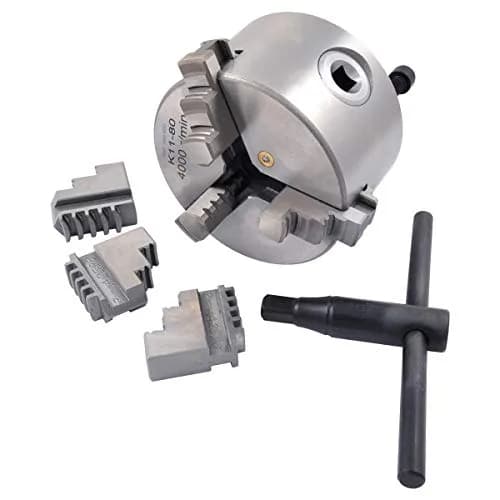 HHIP 3900-0031 3 Inch 3-Jaw Lathe Chuck, Plain Back | High-Quality Semi-Steel, Hardened & Ground thumbnail 2