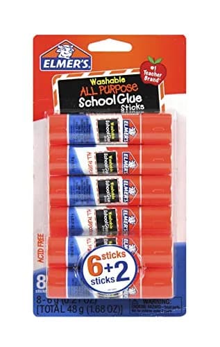 Elmer's All Purpose School Glue Sticks, Washable, 6g | Non-Toxic, Quick Dry, Ideal for Arts & Crafts thumbnail 1