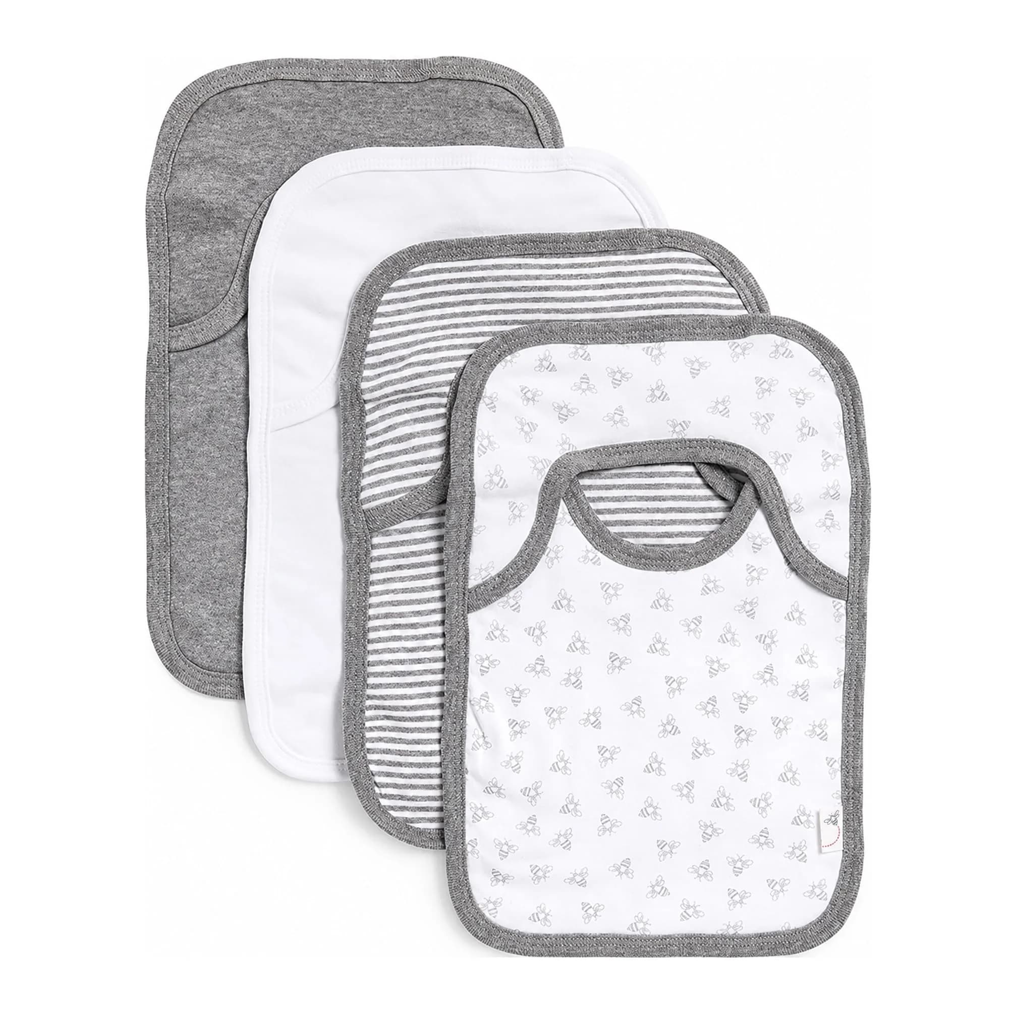 Burt's Bees Baby Bibs, Unisex 100% Organic Cotton | Teething Drool Bibs for 0-24 Months