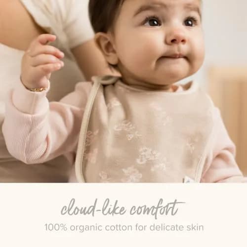 Burt's Bees Baby Bibs, Unisex 100% Organic Cotton | Teething Drool Bibs for 0-24 Months thumbnail 4