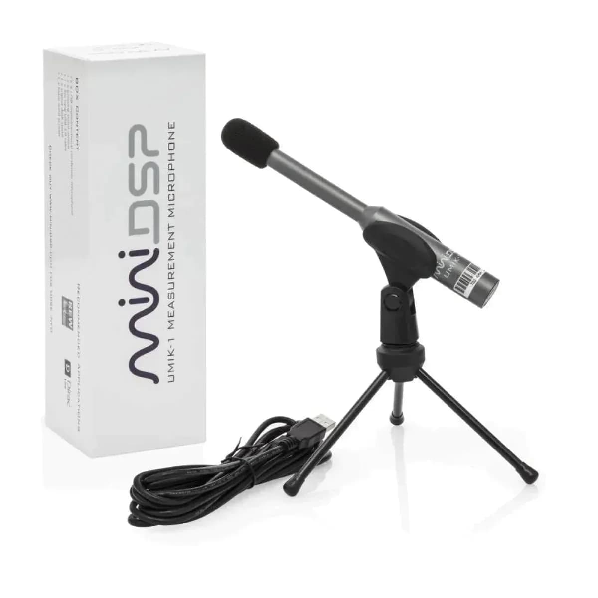 miniDSP UMIK-1 Calibrated Measurement Microphone | Plug & Play Omni-Directional USB Mic for Audio Tuning
