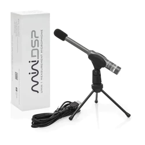 miniDSP UMIK-1 Calibrated Measurement Microphone | Plug & Play Omni-Directional USB Mic for Audio Tuning thumbnail 1