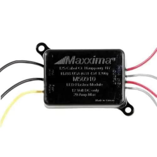 Maxxima M50910 LED Flasher Module with 16 Selectable Flash Patterns | 12V, White, Modern thumbnail 1