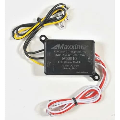 Maxxima M50910 LED Flasher Module with 16 Selectable Flash Patterns | 12V, White, Modern thumbnail 2