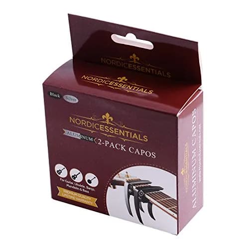 Nordic Essentials Guitar Capo for Electric & Acoustic 6 String | 2 Pack, Aircraft-Grade Aluminum, Travel-Ready thumbnail 7