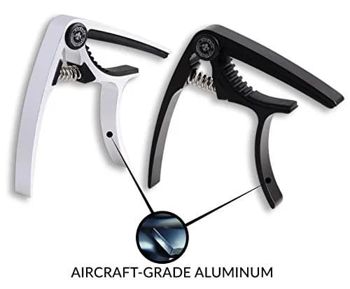Nordic Essentials Guitar Capo for Electric & Acoustic 6 String | 2 Pack, Aircraft-Grade Aluminum, Travel-Ready thumbnail 3