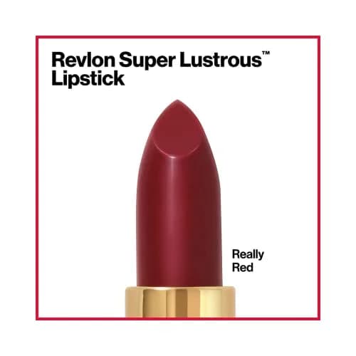 Revlon Super Lustrous Lipstick Creamy Formula Really Red (006) 4.4ml (0.15 oz) | Hydrating Color thumbnail 5