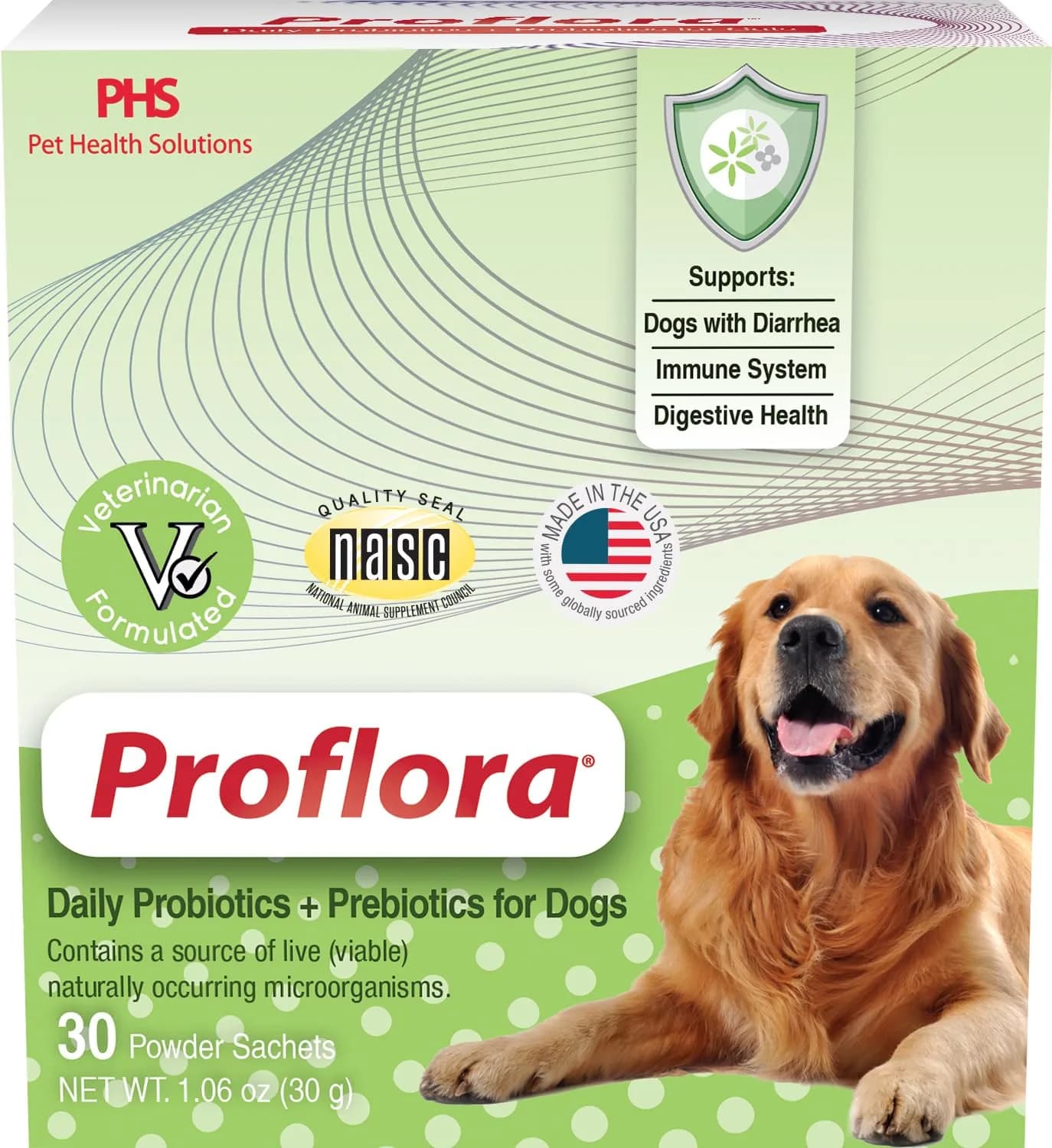 Proflora Probiotics & Prebiotics for Dogs 30 Sachets | Supports Gut & Immune Health — White And Purple