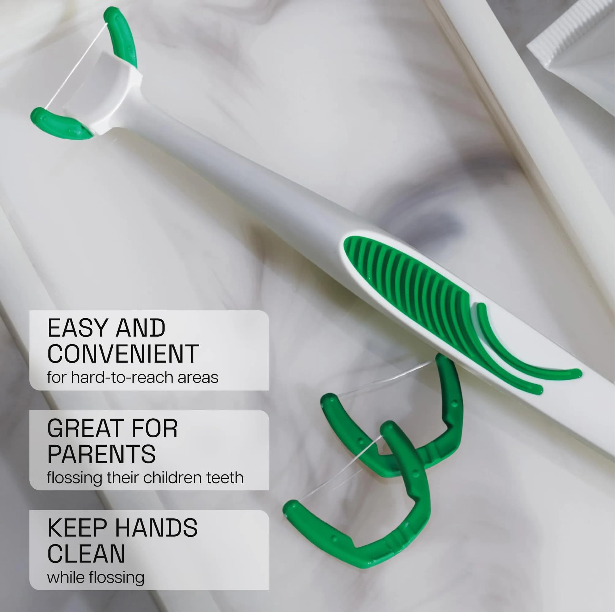 REACH Ultraclean Access Flosser Refill Heads Mint 28 Count | Dentist Recommended Oral Care - view 5
