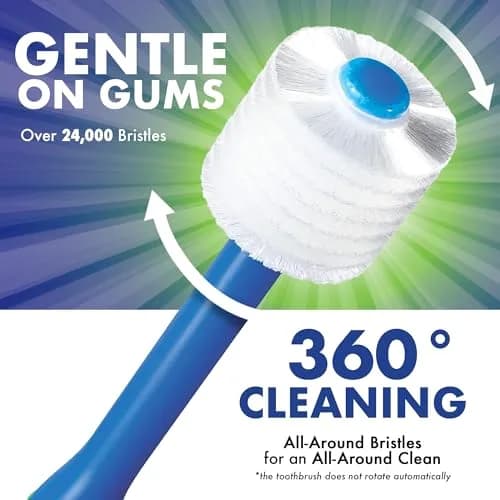Brilliant Baby Toothbrush with Soft Bristles & Round Head | Toddler Approved, Ages 0-2, Blue thumbnail 4