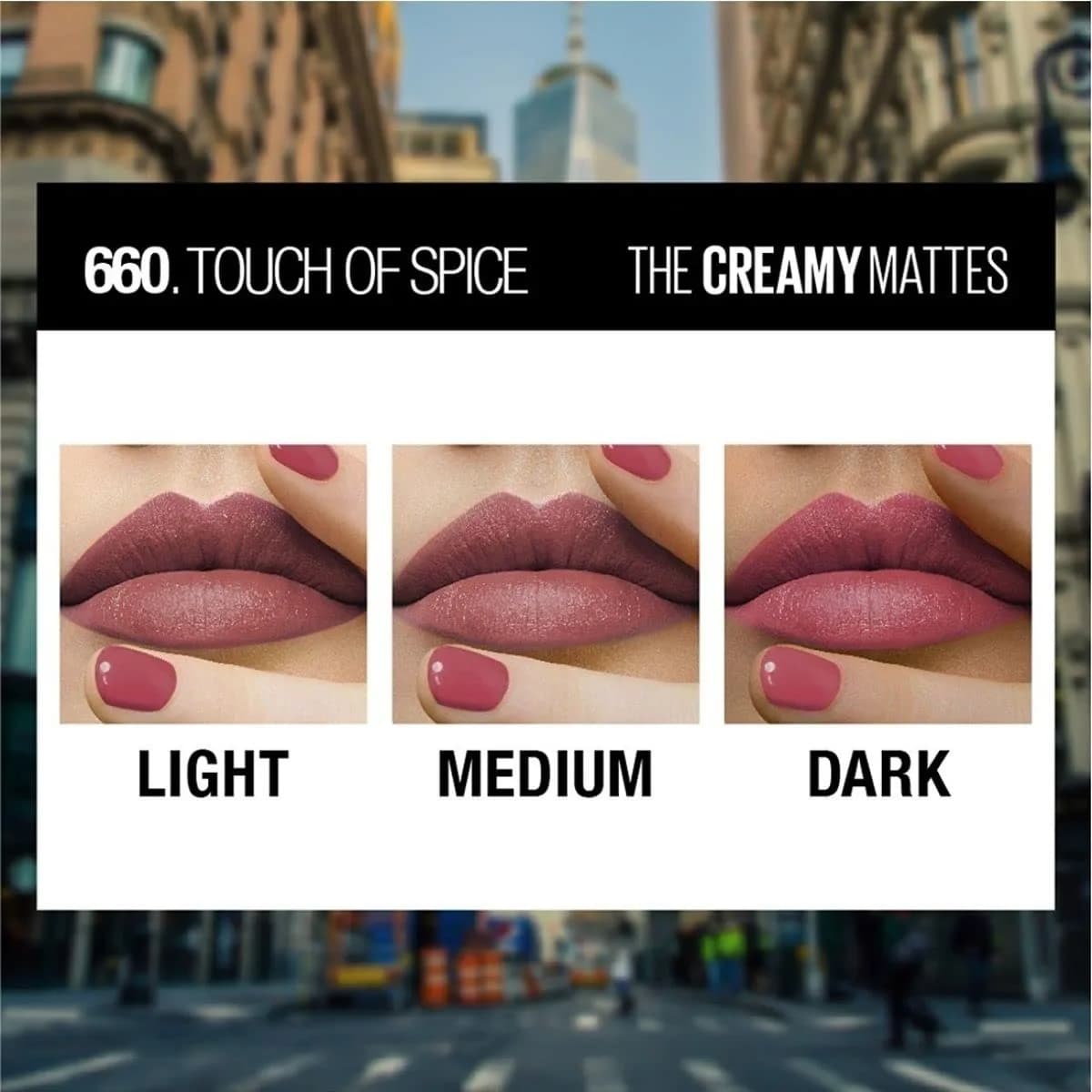 Maybelline Color Sensational Lipstick in Touch Of Spice - Creamy Hydrating Matte Lip Color thumbnail 4
