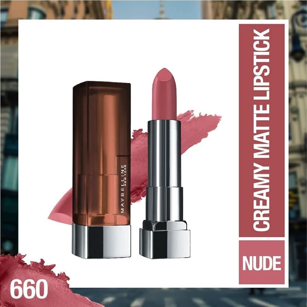 Maybelline Color Sensational Lipstick in Touch Of Spice - Creamy Hydrating Matte Lip Color thumbnail 2