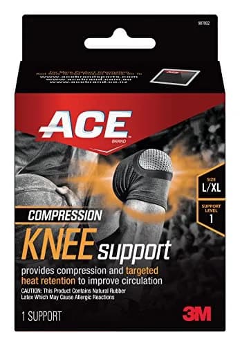 ACE Compression Knee Support Brace with Targeted Heat Retention, Large/X-Large (0.08 kg / 0.16 lb) thumbnail 1