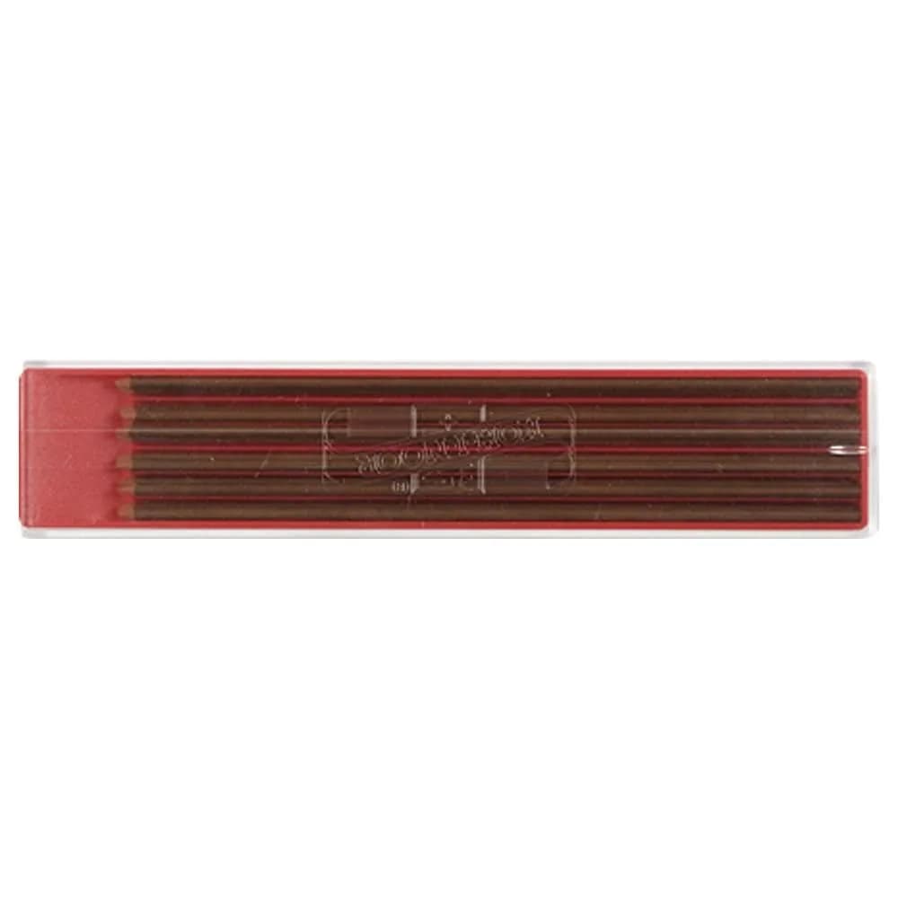 Koh-I-Noor Coloured Leads for 2mm Diameter 120mm Mechanical Pencil - Brown | High-Quality Artist Leads — Brown