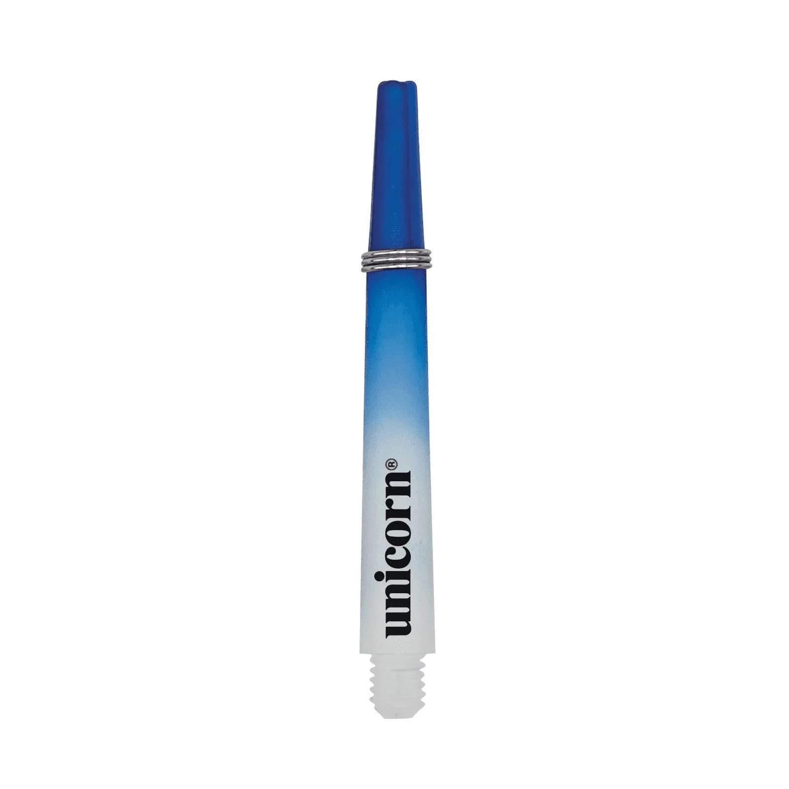 Unicorn Dart Shafts | Gripper 3 Two-Tone Nylon | Blue & White | Medium 44.2 mm — Blue & White