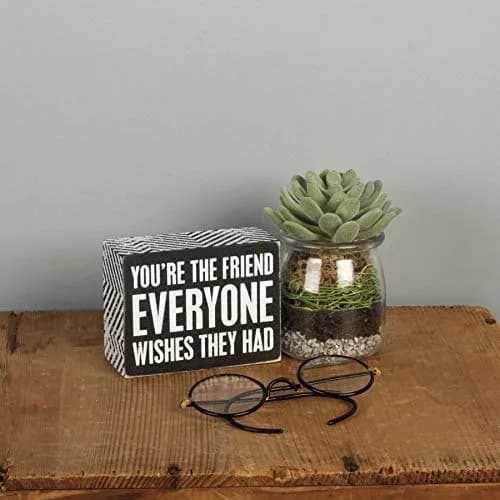 Primitives by Kathy "Everyone Wishes" Box Sign 10cm (4" x 3") | Authentic USA Import thumbnail 3