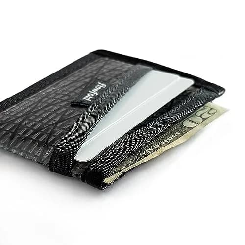 Flowfold Recycled Sailcloth Wallets - 3 Pocket Card Holder Slim Wallet Made in USA (Black Sailcloth) | Minimalist, Durable & Water-Resistant thumbnail 9