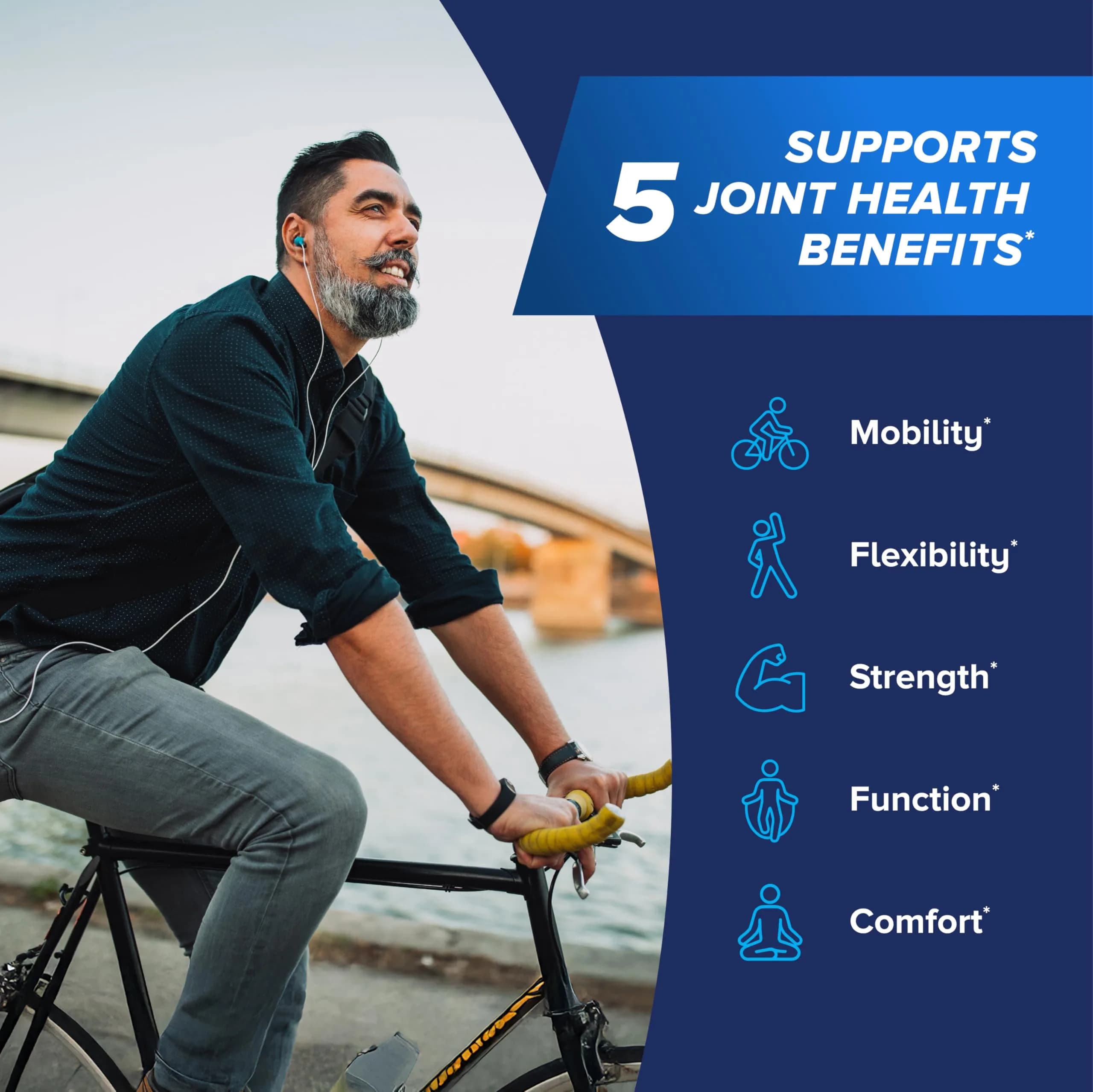 Osteo Bi-Flex Triple Strength Glucosamine Supplement with MSM & Joint Shield 5-Loxin Advanced, 80 Coated Tablets | Supports Joint Comfort & Mobility in 7 Days - view 5