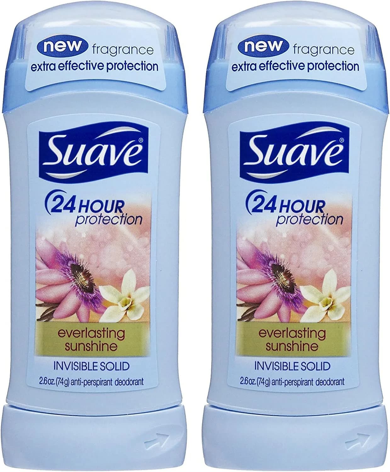 Suave Invisible Solid Antiperspirant Deodorant Everlasting Sunshine 2.6 oz | Long-lasting sweat & odor protection