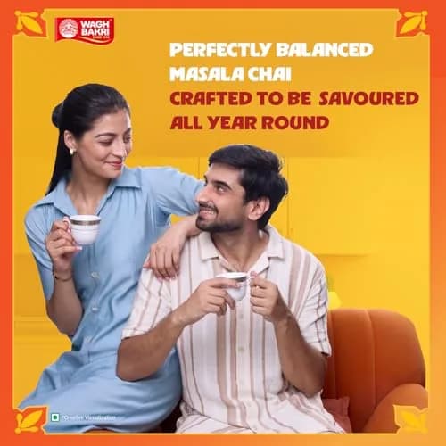 Wagh Bakri Masala Chai Spiced Tea 250g (8.8 oz) | Blend of 7 Refreshing Spices thumbnail 5