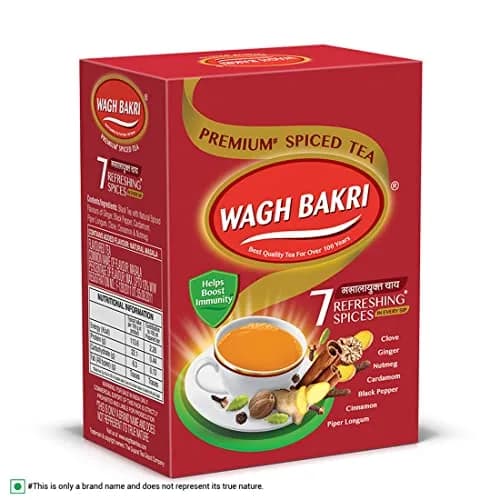 Wagh Bakri Masala Chai Spiced Tea 250g (8.8 oz) | Blend of 7 Refreshing Spices thumbnail 9