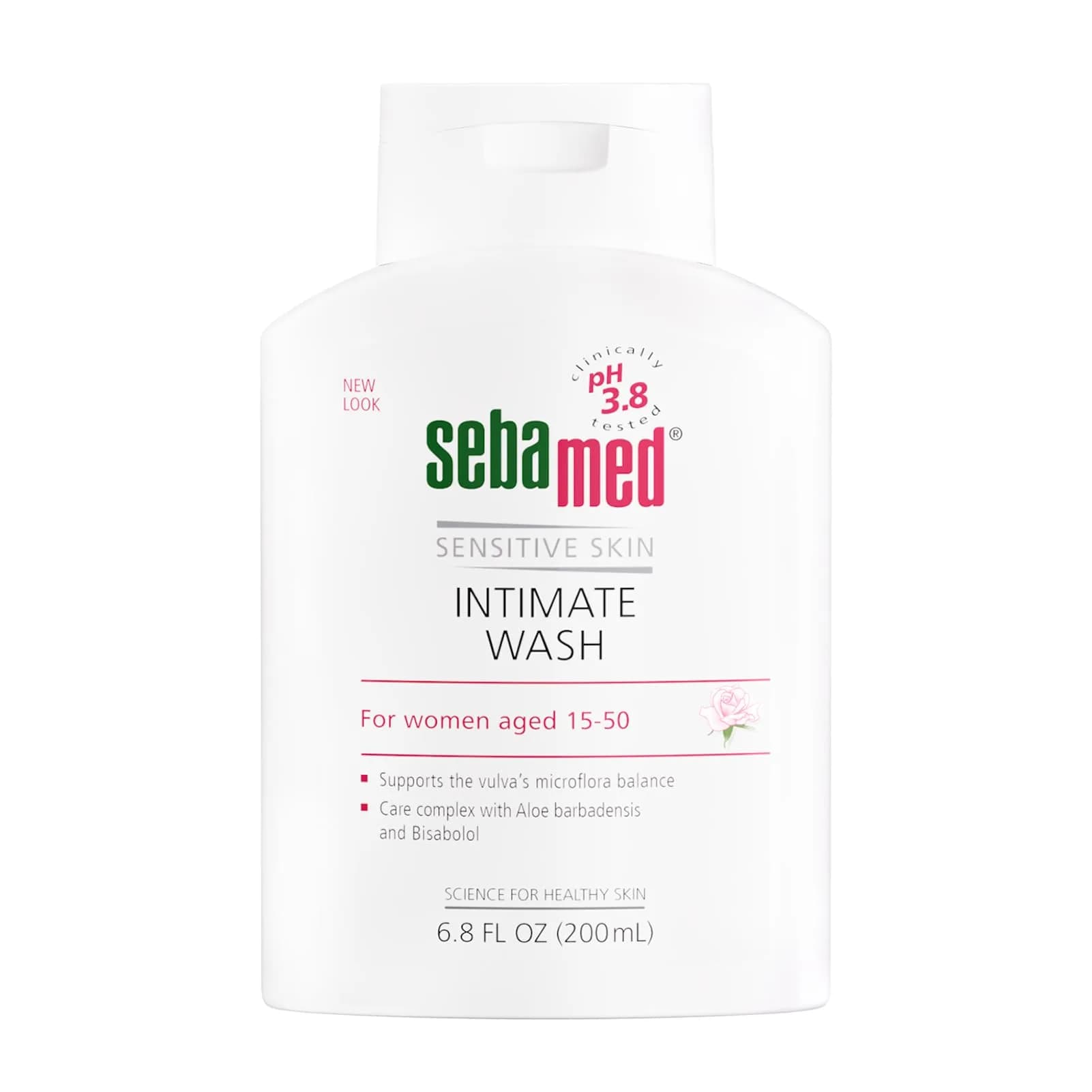SEBAMED Feminine Intimate Wash pH 3.8 Balance With Aloe Vera 200 mL | Gentle Organic Feminine Hygiene — 6.8 Fl Oz