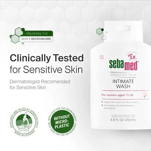 SEBAMED Feminine Intimate Wash pH 3.8 Balance With Aloe Vera 200 mL | Gentle Organic Feminine Hygiene thumbnail 6