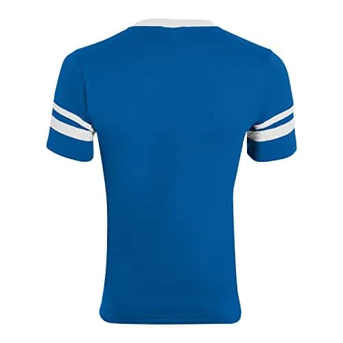 Augusta Sportswear Mens Sleeve Stripe Jersey 3X-Large | Contrast Sleeve Stripes, V-Neck, 50/50 Polyester Cotton thumbnail 6