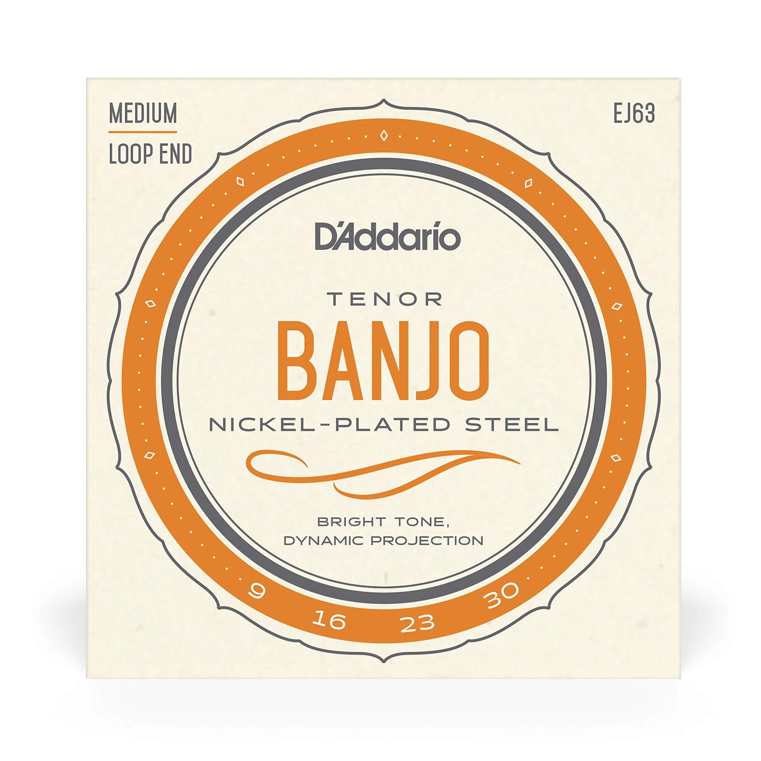 D'Addario EJ63 Tenor Banjo Strings Nickel-Plated Steel 9-30 | Warm, Bright Tone - view 2