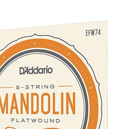 D'Addario EFW74 Phosphor Bronze Flatwound Mandolin Strings, Medium, 11-36 | Authentic USA Import thumbnail 4