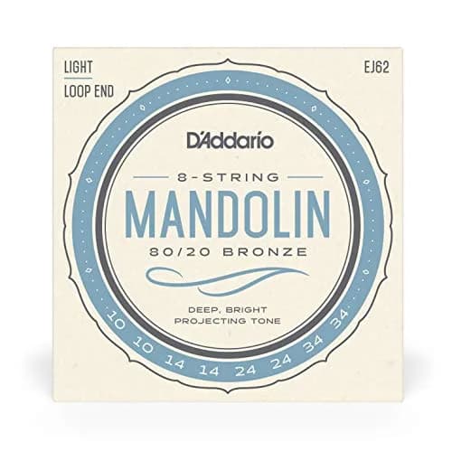 D'Addario EJ62 80/20 Bronze Mandolin Strings, Light, 10-34 | Crisp, Bright Tone for Recording thumbnail 2