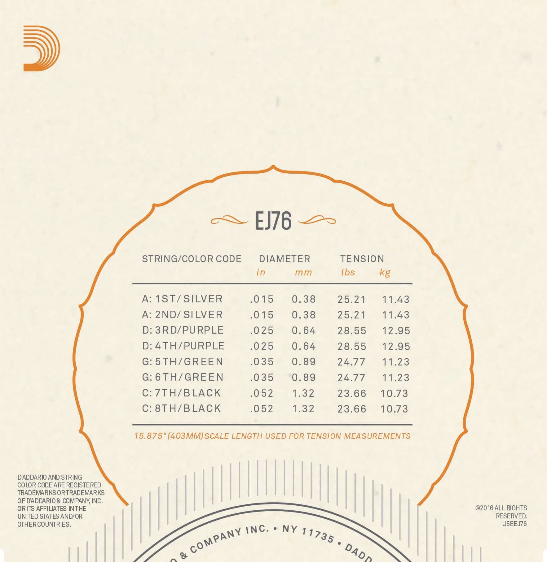 D'Addario EJ76 Phosphor Bronze Mandola Strings, Medium, 15-52 | Warm, Balanced Tone for Folk & Bluegrass - view 3