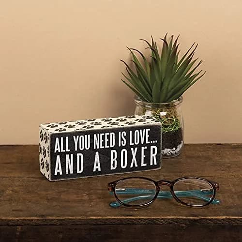 Primitives by Kathy Box Sign, Wood, 6" x 2.5" | All You Need Is Love And A Dachshund thumbnail 3