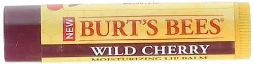 Burt's Bees Lip Balm Wild Cherry 0.15 oz | Hydrating, Nourishing, Natural thumbnail 1