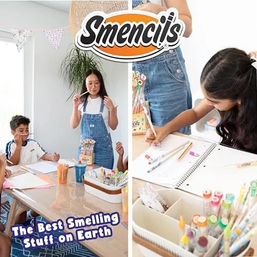 Scentco Smencils Graphite 5-Pack HB #2 Scented Pencils | Recycled Newspaper, 2-Year Scent Guarantee thumbnail 5