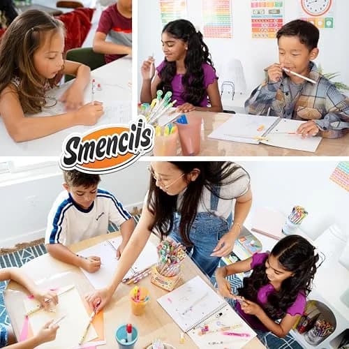 Scentco Smencils Graphite 5-Pack HB #2 Scented Pencils | Recycled Newspaper, 2-Year Scent Guarantee thumbnail 8