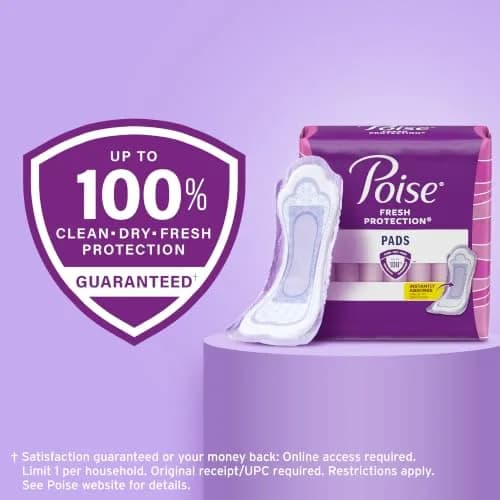 Poise Maximum Absorbency Incontinence Pads, Long Length, 12 Count | 12 Hours Odor Control thumbnail 8