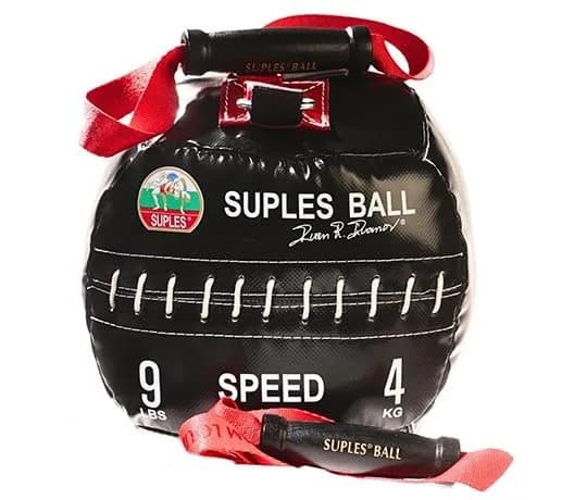Suples Strength Ball 9 lb | Bulgarian Bag Alternative for MMA & Core Workouts (12" Diameter)