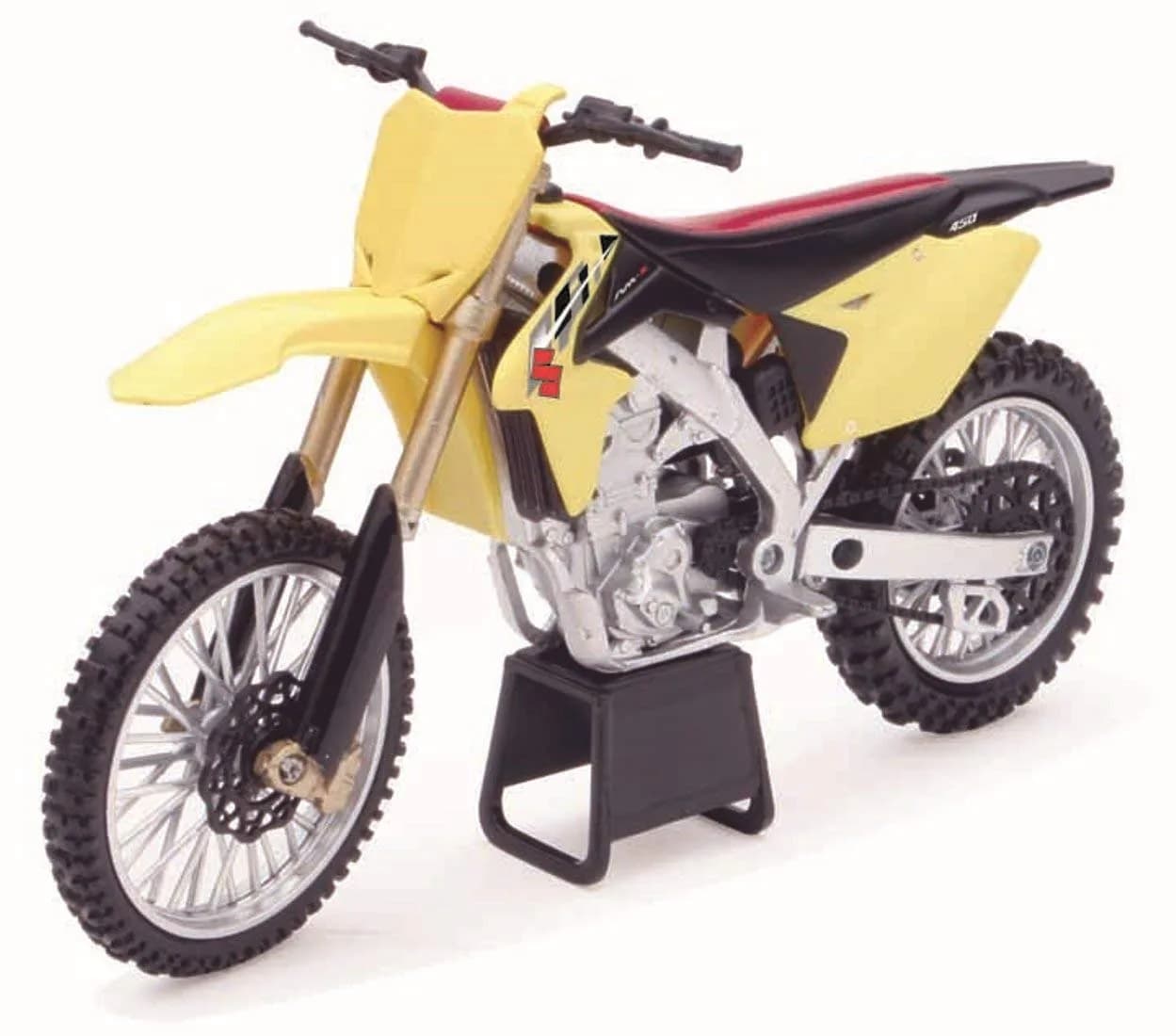 NewRay 1:12 Suzuki RM-Z450 2014 Motocross Bike Yellow | Detailed Die-Cast Replica — Yellow