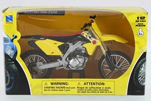 NewRay 1:12 Suzuki RM-Z450 2014 Motocross Bike Yellow | Detailed Die-Cast Replica thumbnail 2