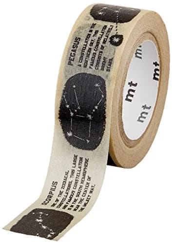MT Washi Masking Tape for Kids, Constellation, 15mm x 7m | Easy decoration tape thumbnail 1