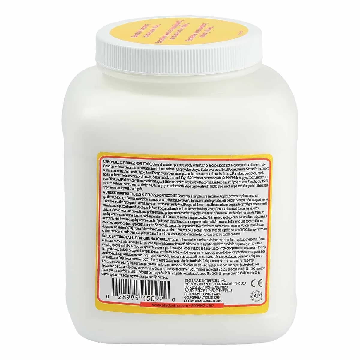 Mod Podge Matte Sealer Glue & Finish 64 oz. | All-in-One Craft Solution for Wood, Paper, Fabric - view 3