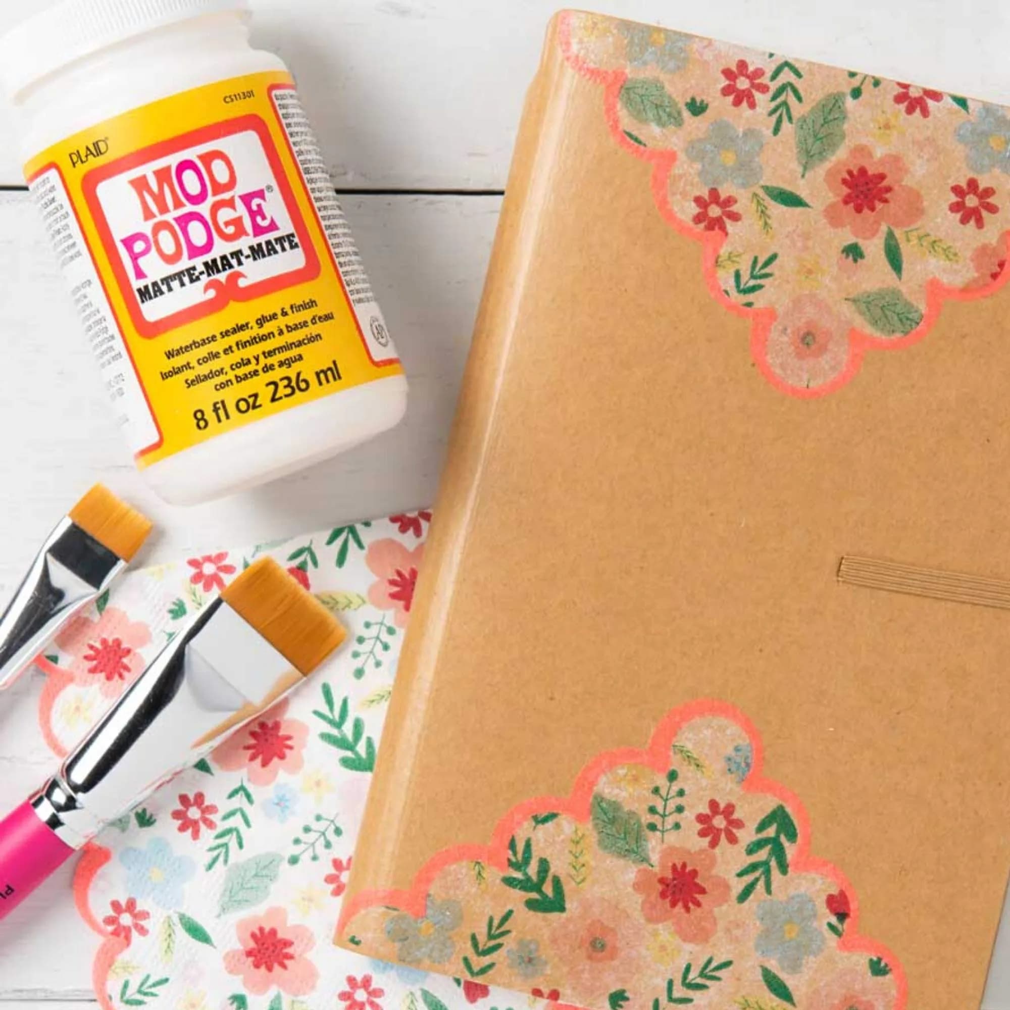 Mod Podge Matte Sealer Glue & Finish 64 oz. | All-in-One Craft Solution for Wood, Paper, Fabric - view 4
