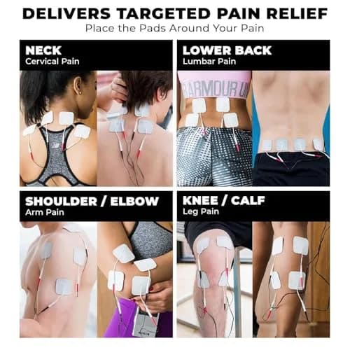 TENS 7000 Digital TENS Unit with Accessories - Muscle Stimulator for Back Pain Relief, Sciatica, Neck, Nerve, Shoulder, Hip, Elbow, Muscle Pain Relief (1 Unit) thumbnail 4