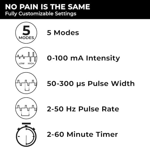 TENS 7000 Digital TENS Unit with Accessories - Muscle Stimulator for Back Pain Relief, Sciatica, Neck, Nerve, Shoulder, Hip, Elbow, Muscle Pain Relief (1 Unit) thumbnail 7