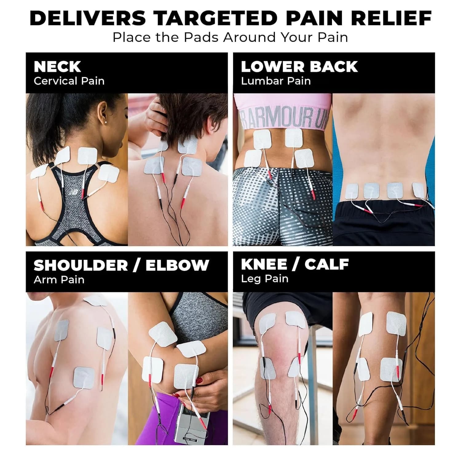 TENS 7000 Digital TENS Unit with Accessories - Muscle Stimulator for Back Pain Relief, Sciatica, Neck, Nerve, Shoulder, Hip, Elbow, Muscle Pain Relief (1 Unit) - view 4